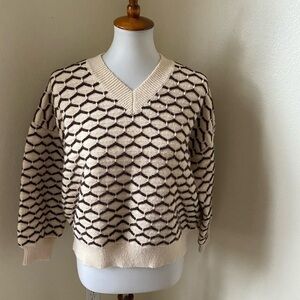 J.ING V Neck Wool Blend Sweater